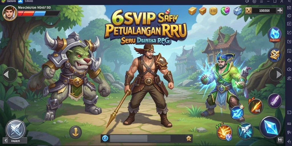 Tampilan game RPG 6SVIP dengan aksi pertarungan epik.