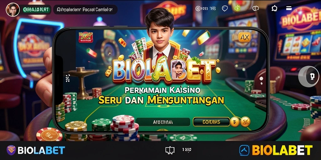 Tampilan gameplay Kasino yang mendebarkan di BIOLABET.