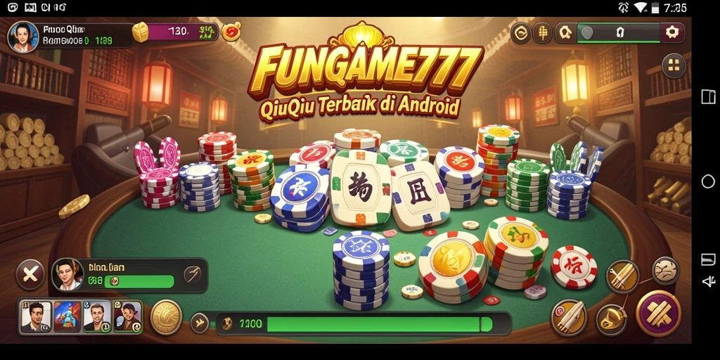 Tampilan menarik saat bermain QiuQiu di FUNGAME777.