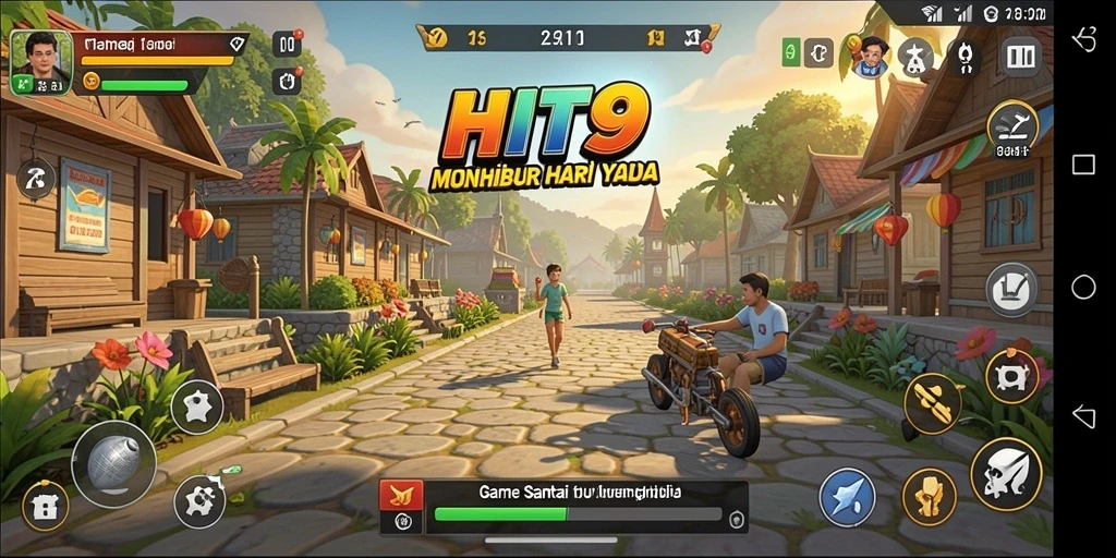 Screenshot utama HIT9 menampilkan momen seru dalam gameplay Casual.