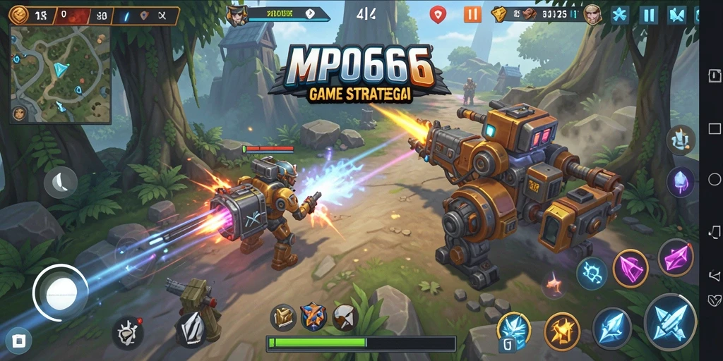 Tampilan menarik dari gameplay strategis MPO666.