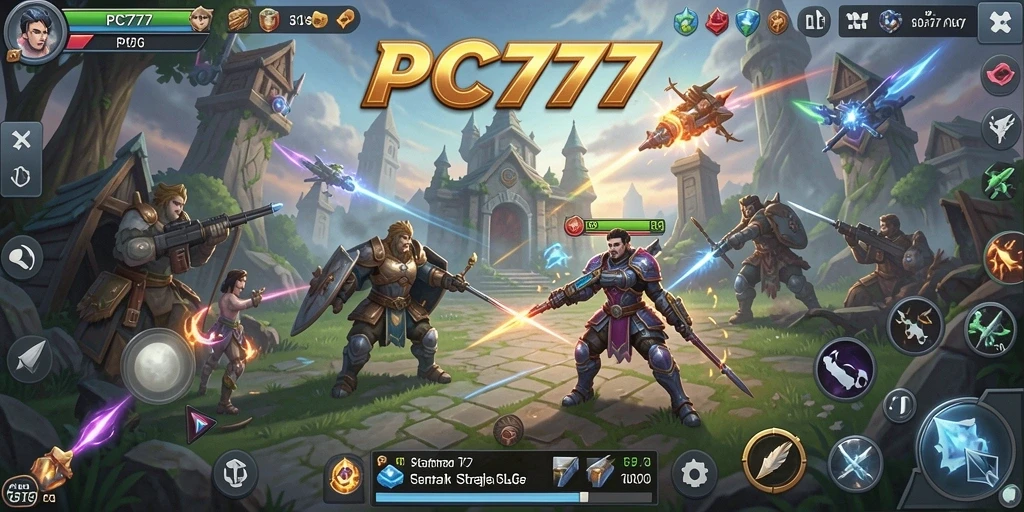 Screenshot PC777 menampilkan aksi strategis yang mendebarkan.