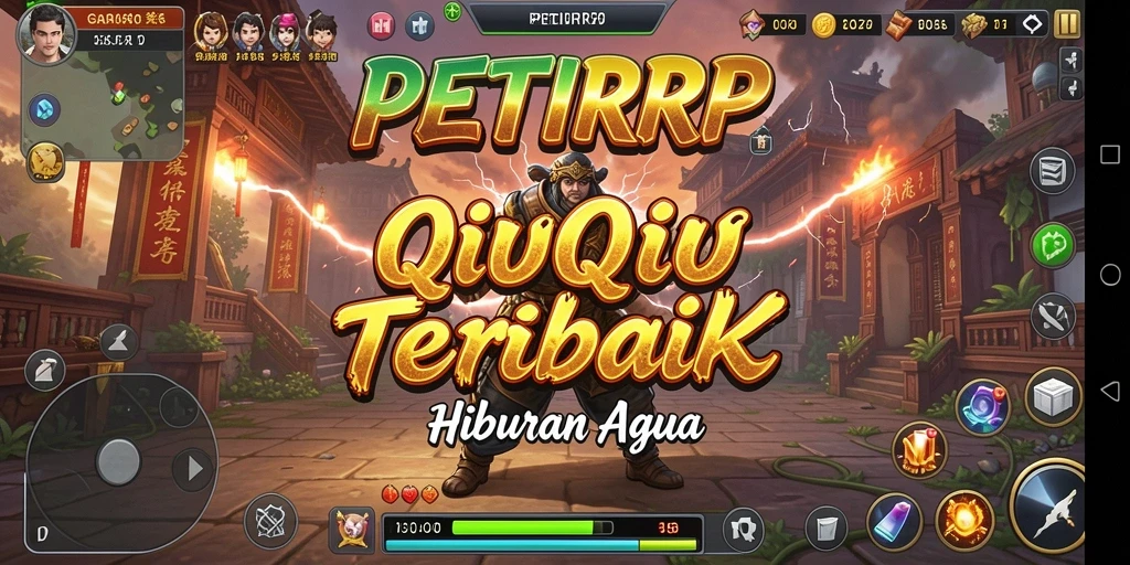 Screenshot menunjukkan suasana seru gameplay QiuQiu di PETIRRP.