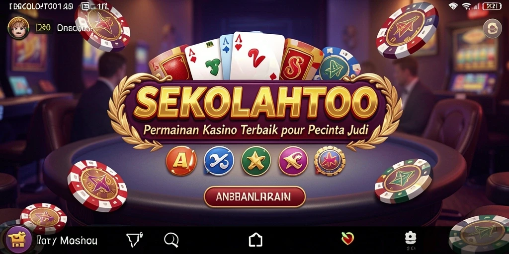 Tampilan utama gameplay SEKOLAHTOTO dengan aksi kasino yang menarik.